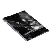 Molten Precision Black White Glass Art Notebook ノートブック (右側)