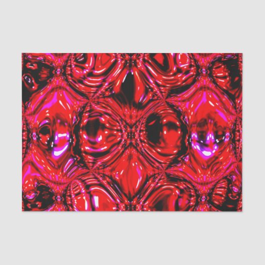 'Molten Red' Abstract Tissue Paper 薄葉紙 (正面)
