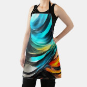 Molten Warmth Vivid Abstract Landscape 4 エプロン (インサイチュ)