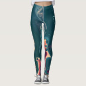 Molten Waves in Midnight Motion レギンス (正面)