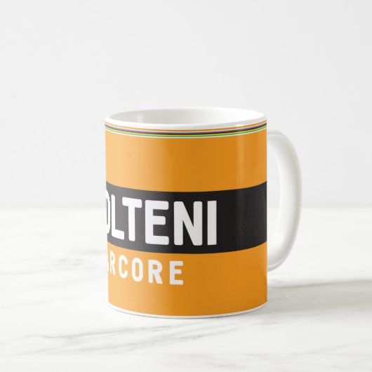 Molteniのレトロのサイクリングのマグ コーヒーマグカップ (正面右)