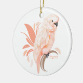 Moluccanオウム セラミックオーナメント (左)