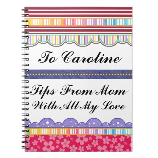 Momからのジャーナルの考え – SRF ノートブック (正面)