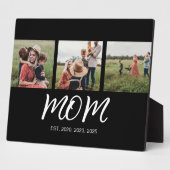 Momがスクリプエレガントトを確立した黒3枚の写真 フォトプラーク (側面)