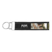 Momがスクリプモダントを確立した黒3枚の写真 リストバンドキーホルダー (鍵左)