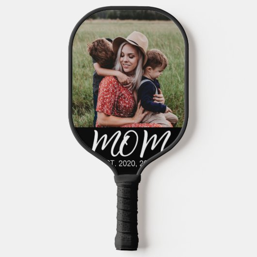 Momが確立したおもしろいスクリプトの写真 ピックルボールラケット (裏面)