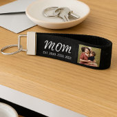 MomがScript 3のモダン写真を作成 リストバンドキーホルダー