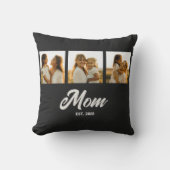 MomがScript Black 3の写真を確立 クッション (正面)