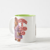 Momとパパ ツートーンマグカップ (正面左)