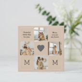 Momのフォトコラージュ – グリーティングカード (スタンド正面)