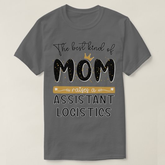 MOMの最高の種類は補助物流を育てる Tシャツ (デザイン正面)