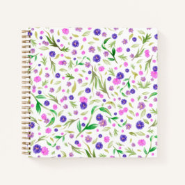 Momの水色フローラ | ノートかわいらしブック ノートブック