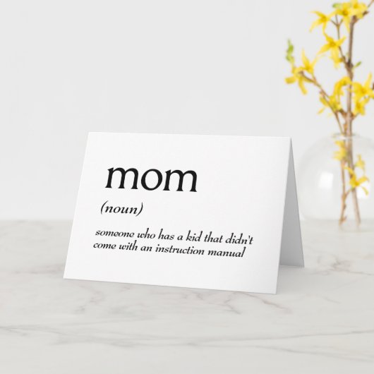 MOMの辞書定義 カード (黄色い花)