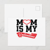 MoMは私のバレンタイン | Mother Valentine's Day Gift ポストカード (正面/裏面)