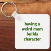 Momを構築風変わりするキャラクター- Key Ring キーホルダー (正面)