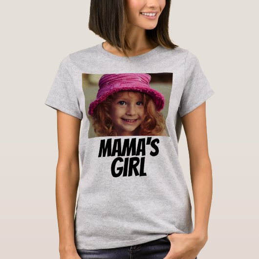 MOMカスタムのTシャツ – 子供の写真を追加 Tシャツ (正面)