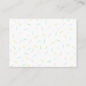 Momカードのアイスクリームブライダルシャワーメモリ アドバイスカード (裏面)