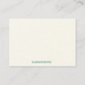 Momカード、Mom-to-be、フローラカードのアドバイス アドバイスカード (裏面)