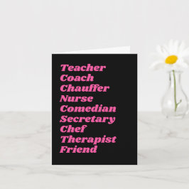 MOMジョブカスタマイズ可能な文字母の日のカード カード