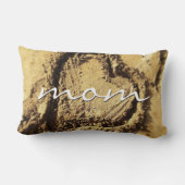 Momスクリプトビーチ描ハート写モダン真 ランバークッション (裏面)