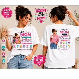 MomデザインPNG | スーパーママコーヒーデザイン | Tシャツ
