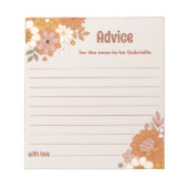 Momノートパッド用アドバイス- Groovy Baby Shower ノートパッド (正面)