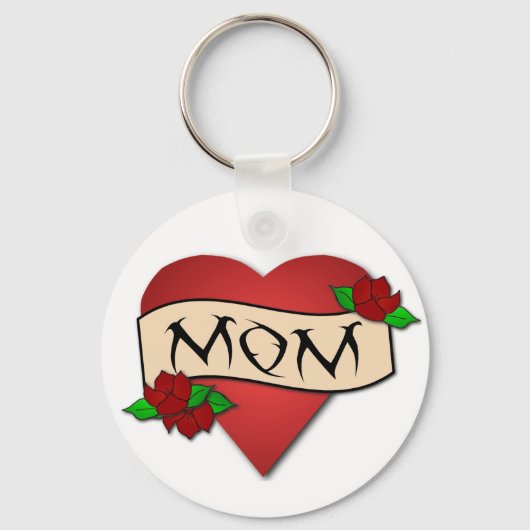 Momハートtattoo keychain キーホルダー (正面)