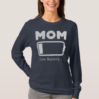 momバッテリ低残量mom低バッテリおもしろい tシャツ