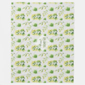 MOMパーソナライズされた義母の緑 フリースブランケット (正面)