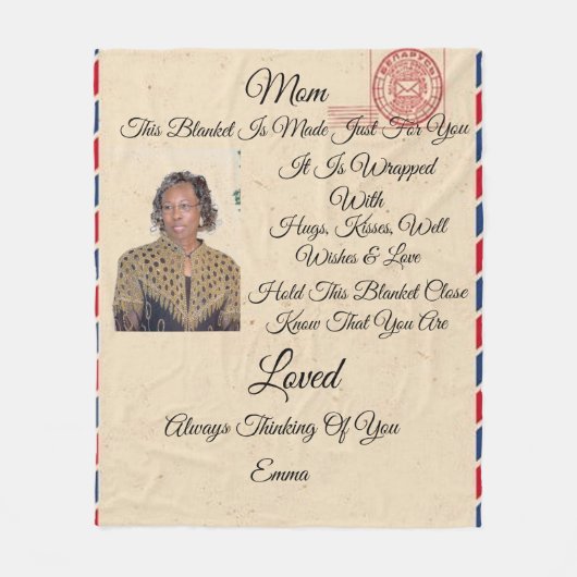 Momパーソナライズフリースブランケット フリースブランケット (正面)