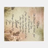 Momパーソナライズフリースブランケット フリースブランケット (正面(横))