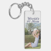 Momフォトグレー文字 キーホルダー (正面左)