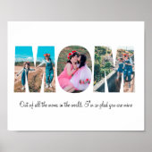 Momフォトコラージュのポスター ポスター (正面)