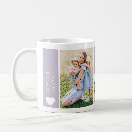 Momフォトコラージュカスタム コーヒーマグカップ (左)