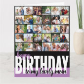 Momフォトコラージュ31写真ハッピーバースデーカード カード (正面)