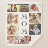 Momフォトコラージュ シェルパブランケット (正面)