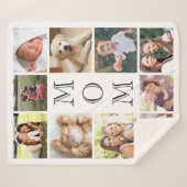 Momフォトコラージュ シェルパブランケット (正面(横))