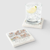 Momフォトコラージュ ストーンコースター (横)