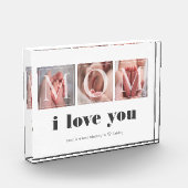 Momフォトブロック生まれたばかりののギフト フォトブロック (左)