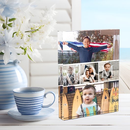 Momフォトブロック用の5つの画像コラージュ フォトブロック