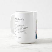 Momフォトマパーソナライズされたグの定義 コーヒーマグカップ (正面左)