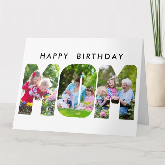MOMフォトレター切り出し誕生日カード カード (正面)