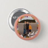 Momフローラフレーム写真 缶バッジ (正面&裏面)