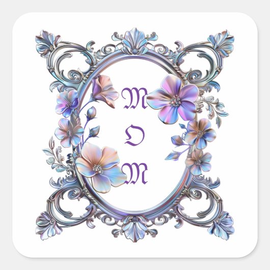 Momフローラフレーム スクエアシール (正面)