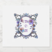 Momフローラフレーム リキュールボトルラベル (シングルラベル)