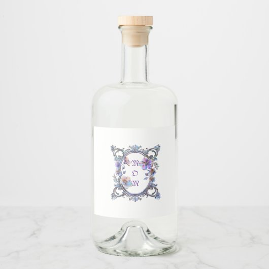 Momフローラフレーム リキュールボトルラベル (正面)
