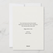 MOMブルーアジサイフローラハッピー母の日 シーズンカード (裏面)