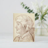 Momプロファイルポートレート2004スケッチ ポストカード (スタンド正面)