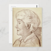 Momプロファイルポートレート2004スケッチ ポストカード (正面/裏面)