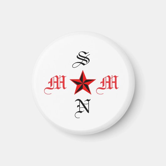 MOMマグネット – 愛のTouchを冷蔵庫に追加 マグネット (正面)